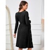 Maternity Sweater Dress A-Line Swing Knit Dress - 4 of 4