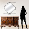 Beautyolove 24 in. W x 24 in. H Scalloped Black Aluminum Alloy Framed Wall Mirror Quatrefoil Decorative Wall Mirror - 3 of 4