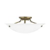Livex Lighting Oasis 3 - Light Flush Mount in  Antique Brass - 2 of 4