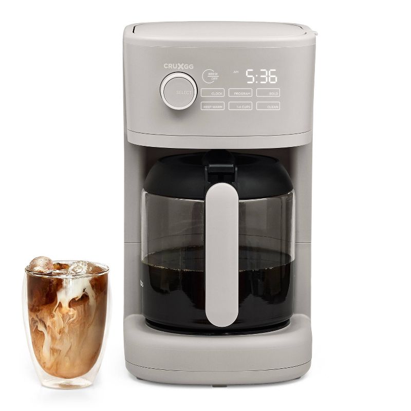 CRUXGG 12 Cup Programmable Coffee Maker, 3 of 21
