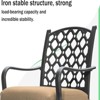 Syemin Patio Seating Sets Outdoor Bistro Set，Special Design, Chat and Conversation Furniture Set，for Garden, Living Room, Beige, 23.46"*20.47"*34.88" - 4 of 4