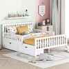 NicBex Twin/Full Wood Platform Bed Frame with 2 Storage Drawers for Kids,Platform Bed Frame with Guardrails on Both Sides for Kids/Boys/Girls - 2 of 4