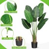 4 Ft/5FT/6FT Bird of Paradise Artificial Plant, Artificial Bird of Paradise Plant,1pack or 2pack - 3 of 4
