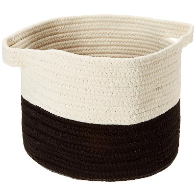 Colonial Mills Beach Bum Basket - Black 15"x15"x12"  100% Polypropylene Round