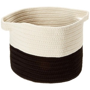 Colonial Mills Beach Bum Basket - Black 15"x15"x12"  100% Polypropylene Round - 1 of 4