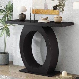 NicBex Stylish Console Table with Unique-Shaped Base,Entryway Table with Simple Silhouette,Foyer Tables for Entryway,Hallway,Living Room - 1 of 4