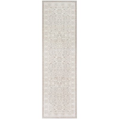 Nourison Eco Cycle Vintage Machine Woven Rug Silver/Ivory