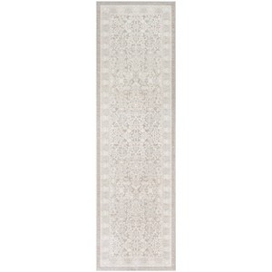 Nourison Eco Cycle Vintage Machine Woven Rug Silver/Ivory - 1 of 4