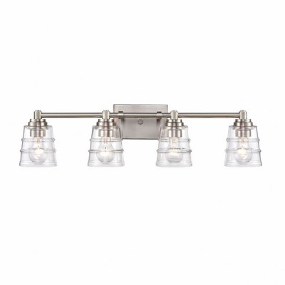 Elk Home Pulsate 4 - Light Vanity in  Satin Nickel
