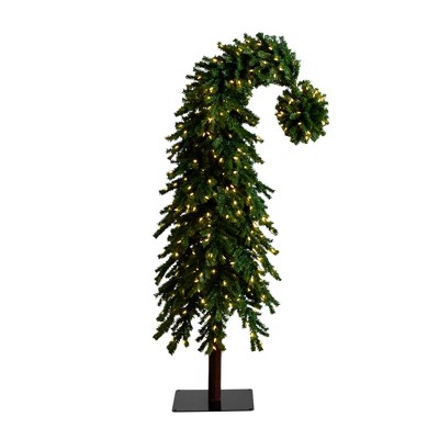 Nearly Natural 7-ft Holiday Green Santa’s Hat Christmas Tree with 500 LED Lights and 1275 Bendable Branches