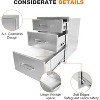 Acekool Outdoor Kitchen Drawers 18" W x 23" H x 23" D, Stainless Steel 3-Drawer Dresser for BBQ Island, Grill Station, Patio Storage - 4 of 4