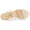 Allegra K Women's Clear Strap Block Heel Slide Sandals - 4 of 4