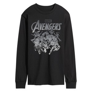 Men's - Marvel - Avengers Group Logo Long Sleeve Graphic T-Shirt - 1 of 3