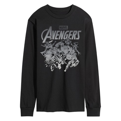 Men's - Marvel - Avengers Group Logo Long Sleeve Graphic T-Shirt - image 1 of 3