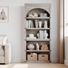 5-Shelf Arched Bookcase, 68.7" Tall Farmhouse Bookshelf with Curved Design, Wooden Storage Rack for Home Office, Living Room - 3 of 4