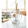 Yamazaki Home - Lid & Ladle Stand - Steel + Wood - 3 of 4