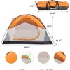 DSVIMOY Person Family Camping Tent, Portable Waterproof Cabana for Beach, Orange, 78.7"*78.7"*53.1" - 3 of 4