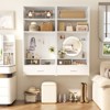 Aheaplus Wall-Mounted Closet Organizer with Magnetic Pegboard, Closet System with Drawer and Vanity Storage shelves - 2 of 4