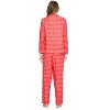 Casual Nights Women's Long Sleeve Rayon Button Down Pajama Set - 3 of 4