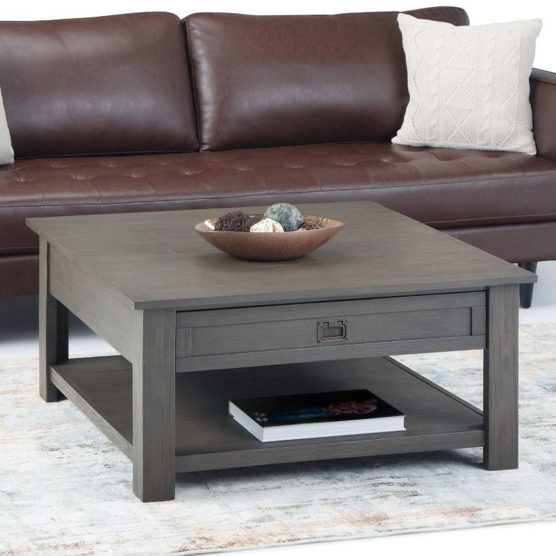 38" Garret Solid Square Coffee Table - WyndenHall, 3 of 11