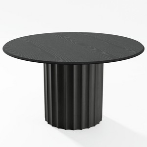 Dovelina Round Dining Table Mid-Century Dining Room Table with Designer Table Base - 1 of 4