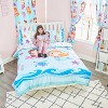 Everyday Kids Mermaid Twin/Full Size Bed Comforter with Beach Design of Turtles, Seahorses and Fish; All Season Purple, Pink and Blue Comforter - 2 of 4