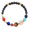 Women's Solar System Natural Stone Bead Stretch Bracelet - ELYA - 2 of 4
