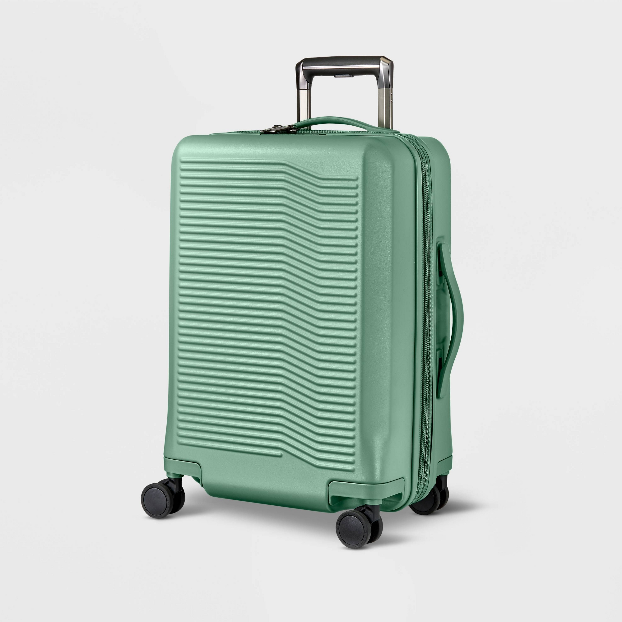 Signature Hardside Carry On Spinner Suitcase Matte Green - Open Story™