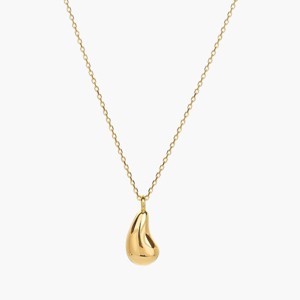 Bearfruit Jewelry Sterling Silver 18k Gold Plated Jacqueline Teardrop Necklace - 1 of 4