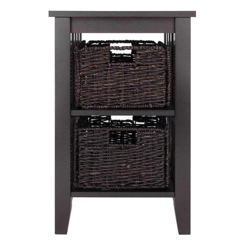 Morris Side Table with Baskets Espresso/Chocolate - Winsome, 3 of 9