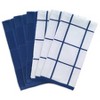 T-fal Solid and Check Parquet Kitchen Towel, Six Pack - 2 of 4