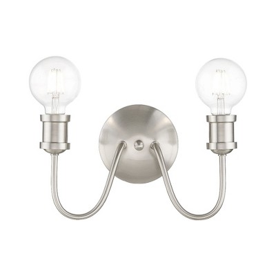 Livex Lighting Lansdale 2 - Light Vanity in  Brushed Nickel
