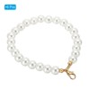 Unique Bargains Elegant Artificial Pearl Keychain Wristlet White - 3 of 4