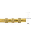EVERLY JEWELRY | Yellow Plated Sterling Silver 1 1/2 CT TGW Cubic Zirconia bombe Omega Style Bracelet, 7.5 inc+1 inc Ext. - 2 of 4