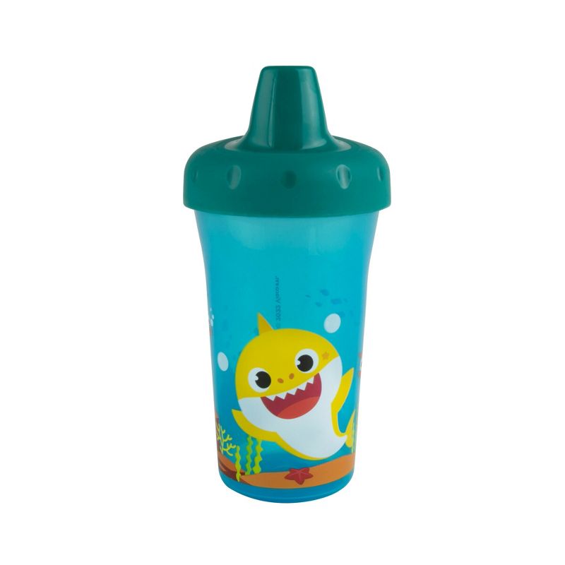 The First Years Baby Shark 9oz Hard Spout Portable Sippy Bin Cup, 1 of 4