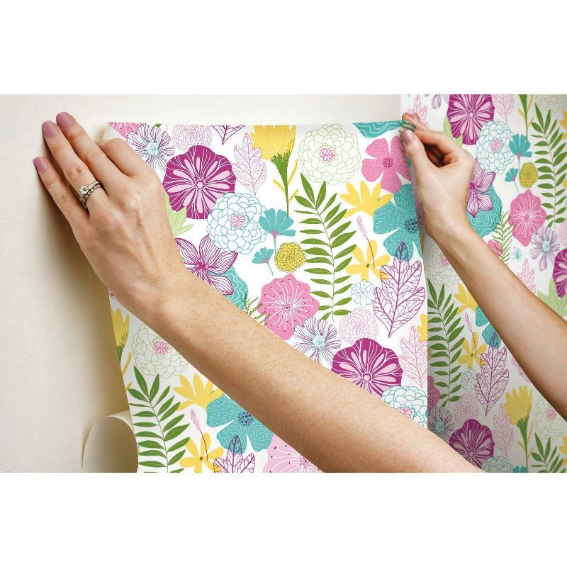RoomMates Perennial Blooms Peel and Stick Wallpaper, 3 of 10