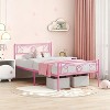 coucheta Classic Metal Platform Bed Frame,   with Headboard&Footboard - 2 of 4