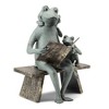 SPI Home Reading Frog Family Garden Sculpture – 15.5" Metal Outdoor Figurine with Whimsical Book-Loving Frogs - 2 of 4