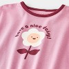 Baby Girls' Have A Nice Daisy Long Sleeve Romper - Cat & Jack™ Purple - 3 of 4