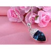 Anna-Kaci Large Faux Pearl Blue Crystal Rhinestones Pendant Necklace - 4 of 4