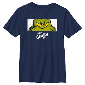 Boy's Dr. Seuss Grinch Eyes Crop T-Shirt - 1 of 4