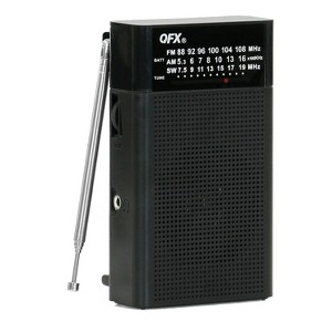 QFX® AM/FM/Shortwave 3-Band Radio in Black - 1 of 3