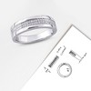 EVERLY JEWELRY | Sterling Silver 1/10 CT TW Diamond Men's Ring - image 4 of 4