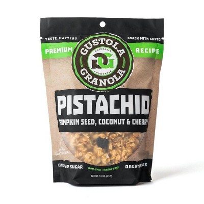 Gustola Granola Pistachio Pumpkin Seed Coconut Cherry Granola - 11oz
