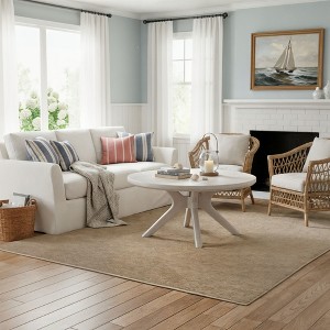 Cross Leg Round Coffee Table (36in x 36in / 910mm x 910mm) - 1 of 4