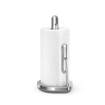 simplehuman Tension Arm Standing Paper Towel Holder, Stainless Steel