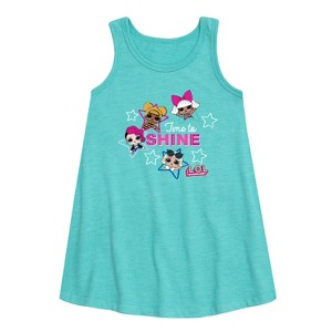 Girls' - LOL Surprise! - Time to Shine Graphic Sleeveless Aline Dress - 1 of 3