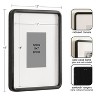 Kate & Laurel All Things Decor 11"X14" Matted to 5"X7" Inglewood Picture Frame Set Black - 2 of 4