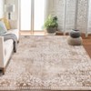 Washable Area Rugs Floral Print Farmhouse Rugs Boho Vintage Non-Slip Indoor Area Rug for Bedroom Living Room - 2 of 4