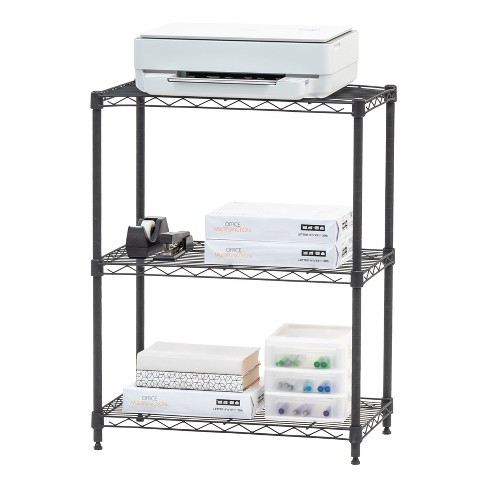 3 Tier Wire Shelving Black - Brightroom™